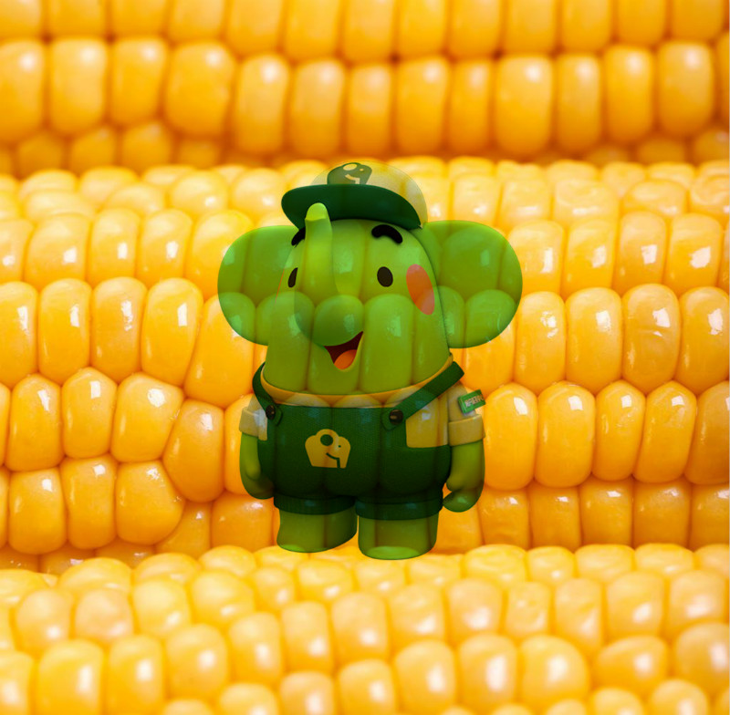 美團買菜品牌吉祥物小綠象應(yīng)用效果_高瑞品牌